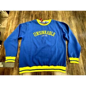 NWT!!!"Gilbert‎ Hall" Sweatshirt, UNSINKABLE Since 1903, Collegiate Size XL